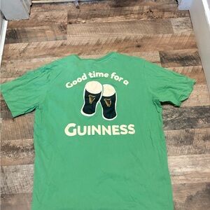 Guinness Green Tee with Cream Graphic